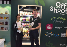 George Shropshire and Maggie Scott from Offshoot Brands came with new items like Jackfruit